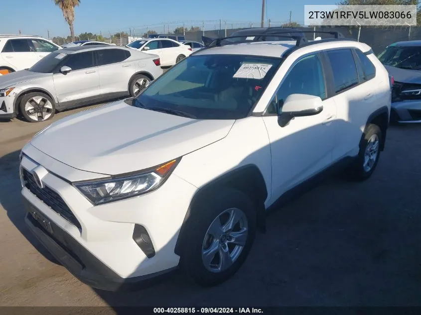 2020 Toyota Rav4 Xle VIN: 2T3W1RFV5LW083066 Lot: 40258815