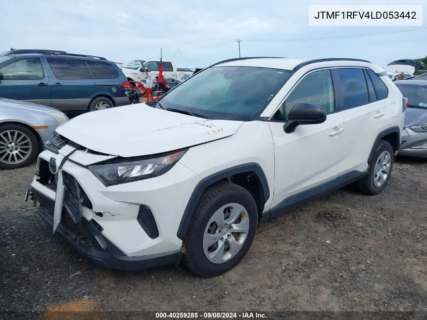 2020 Toyota Rav4 Le VIN: JTMF1RFV4LD053442 Lot: 40259285