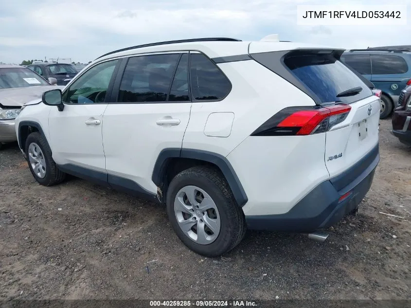 2020 Toyota Rav4 Le VIN: JTMF1RFV4LD053442 Lot: 40259285