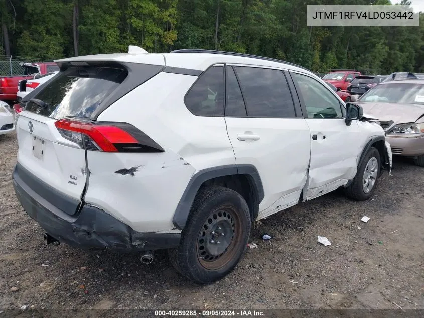 JTMF1RFV4LD053442 2020 Toyota Rav4 Le