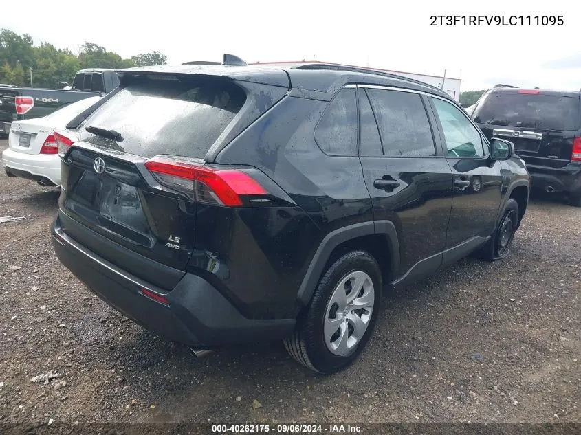 2020 Toyota Rav4 Le VIN: 2T3F1RFV9LC111095 Lot: 40262175