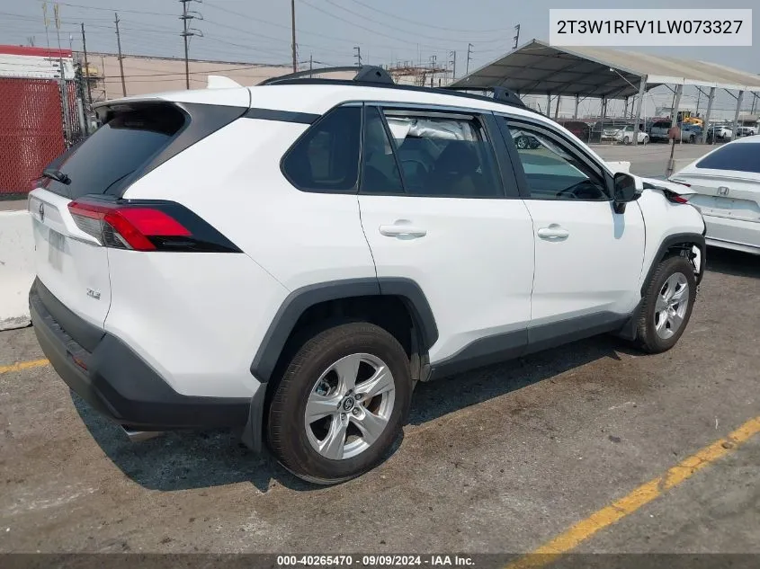 2020 Toyota Rav4 Xle VIN: 2T3W1RFV1LW073327 Lot: 40265470