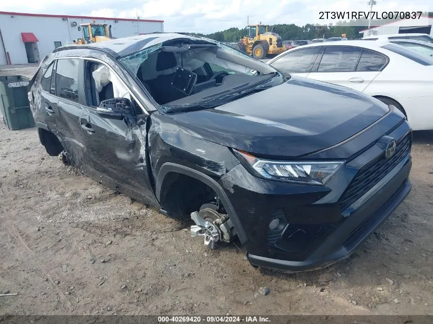 2T3W1RFV7LC070837 2020 Toyota Rav4 Xle