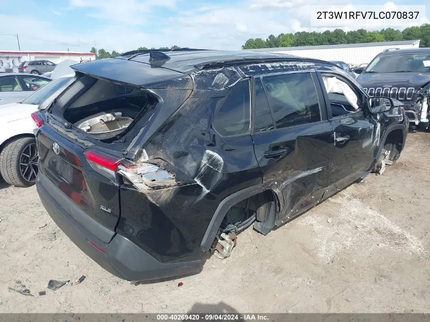 2T3W1RFV7LC070837 2020 Toyota Rav4 Xle