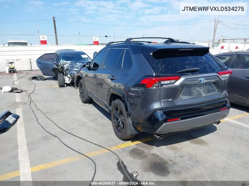 JTMEWRFVXLD534275 2020 Toyota Rav4 Hybrid Xse