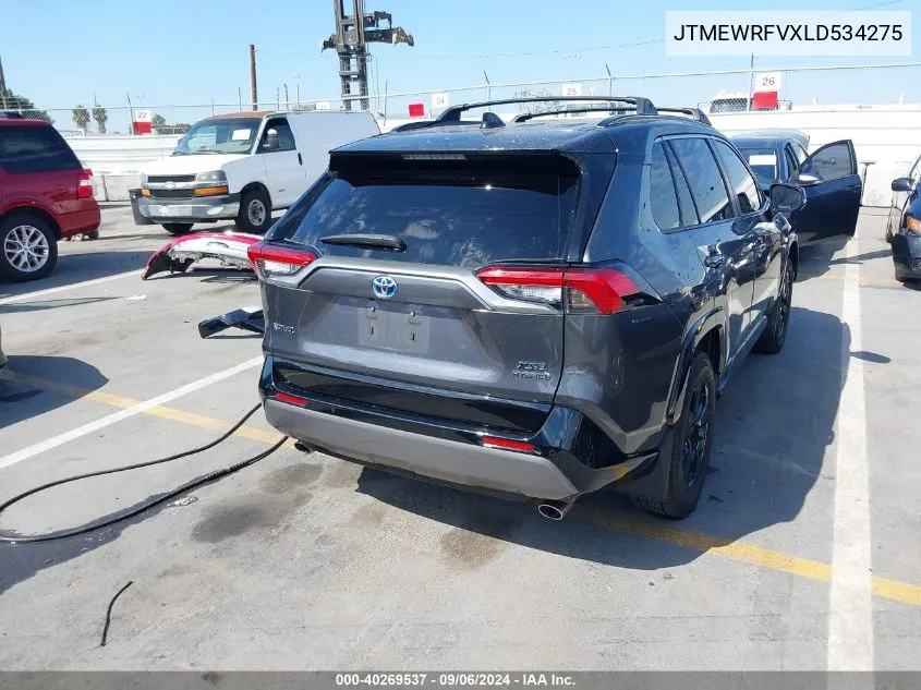 JTMEWRFVXLD534275 2020 Toyota Rav4 Hybrid Xse