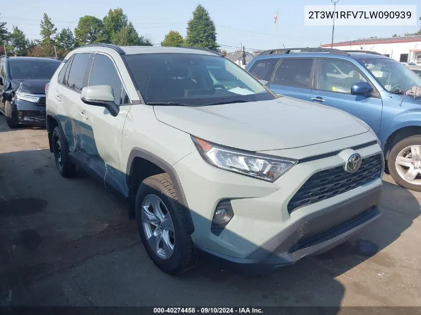 2020 Toyota Rav4 Xle VIN: 2T3W1RFV7LW090939 Lot: 40274458