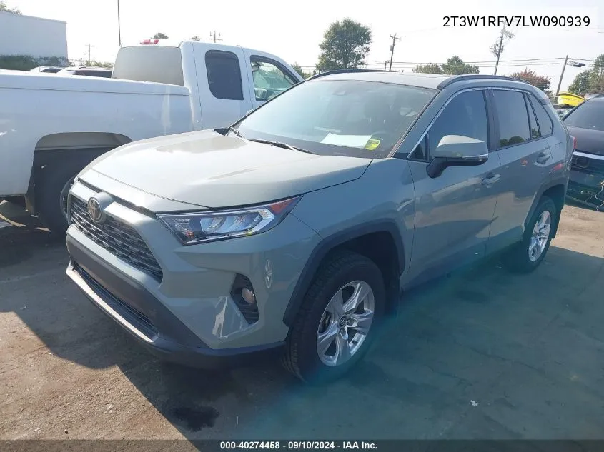 2020 Toyota Rav4 Xle VIN: 2T3W1RFV7LW090939 Lot: 40274458