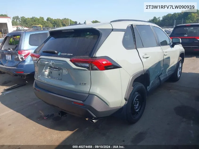 2020 Toyota Rav4 Xle VIN: 2T3W1RFV7LW090939 Lot: 40274458