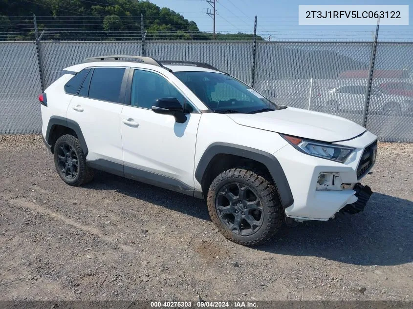 2020 Toyota Rav4 Trd Off-Road VIN: 2T3J1RFV5LC063122 Lot: 40275303