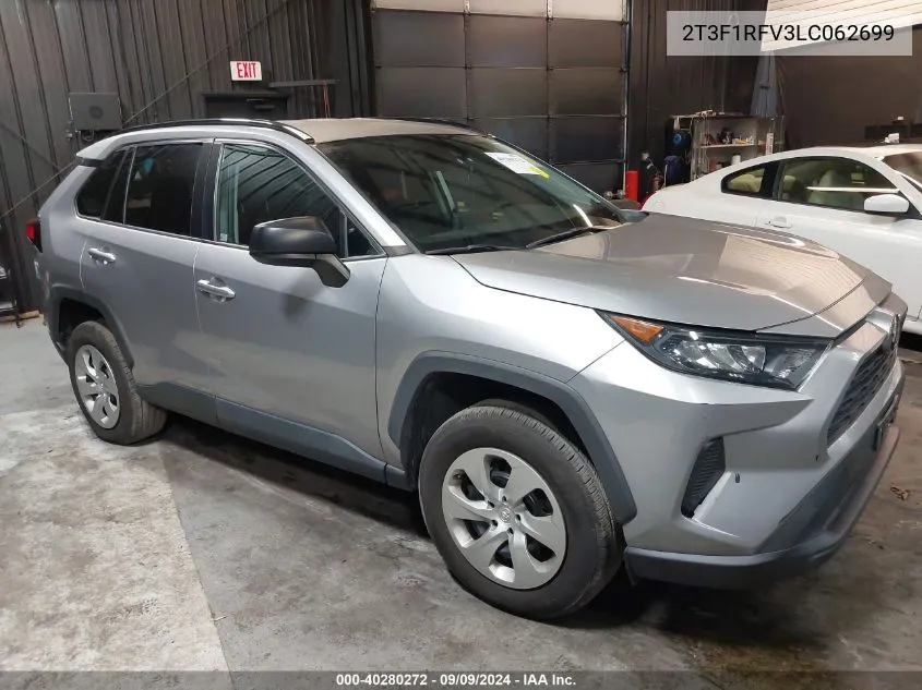 2020 Toyota Rav4 Le VIN: 2T3F1RFV3LC062699 Lot: 40280272