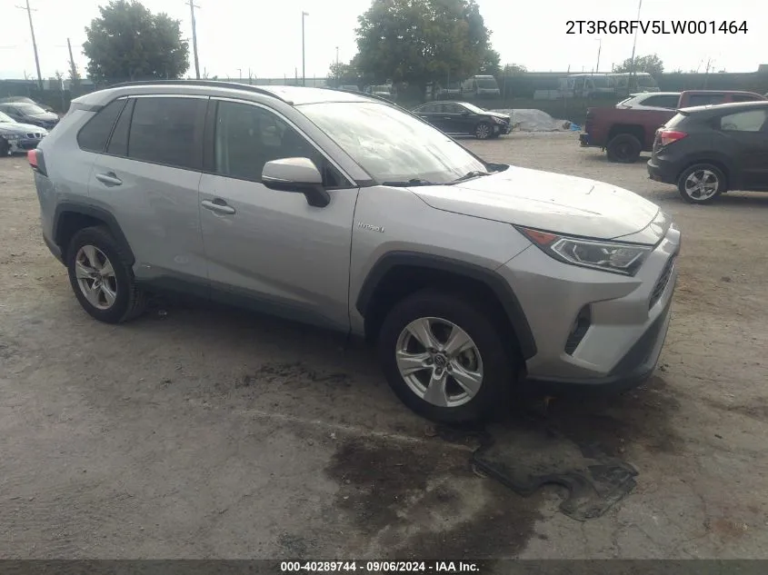 2020 Toyota Rav4 Xle/Xle Premium/Xse VIN: 2T3R6RFV5LW001464 Lot: 40289744