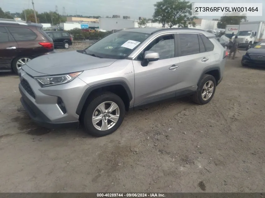 2020 Toyota Rav4 Xle/Xle Premium/Xse VIN: 2T3R6RFV5LW001464 Lot: 40289744