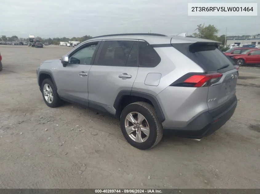 2020 Toyota Rav4 Xle/Xle Premium/Xse VIN: 2T3R6RFV5LW001464 Lot: 40289744