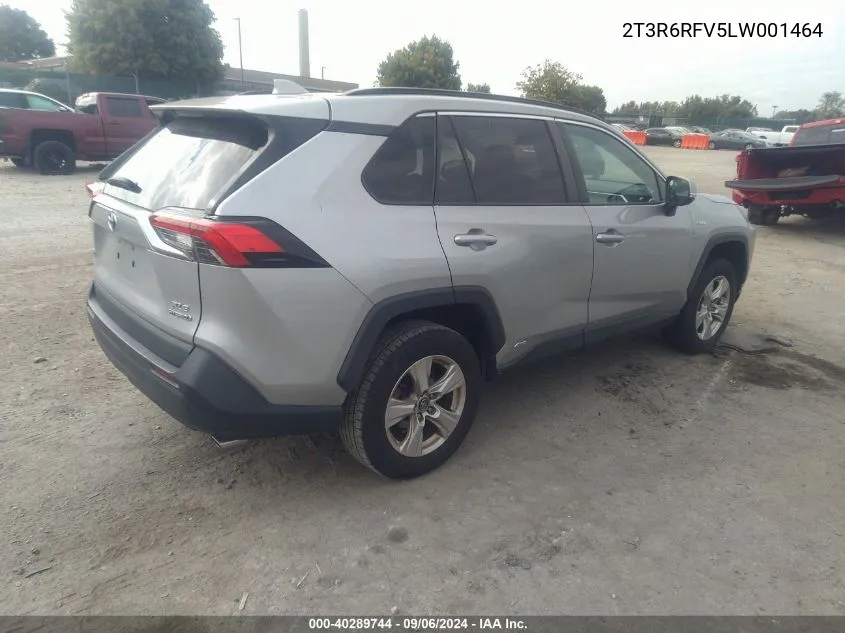 2T3R6RFV5LW001464 2020 Toyota Rav4 Xle/Xle Premium/Xse