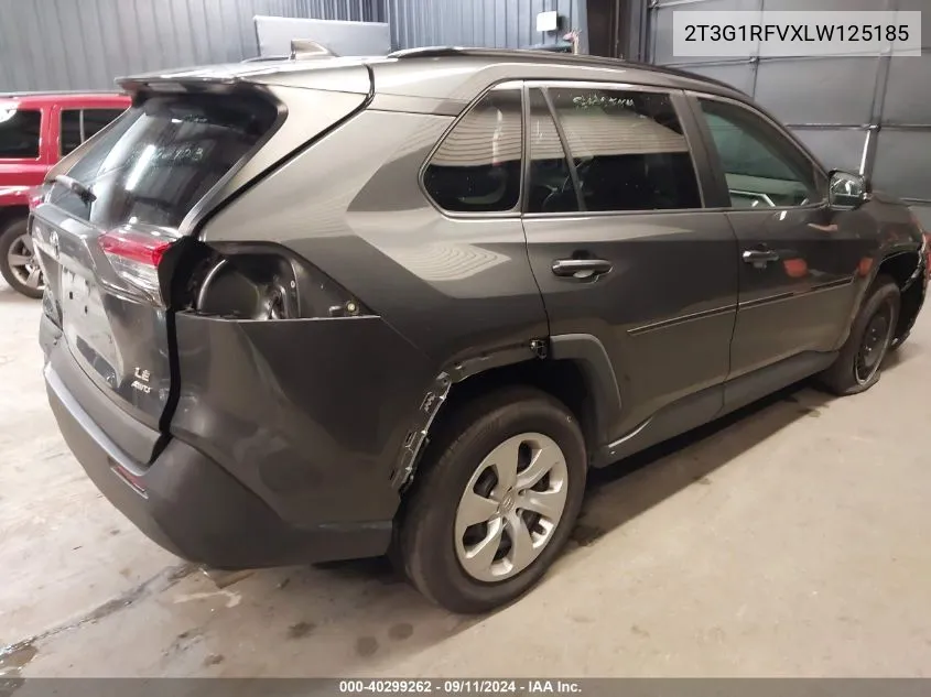 2020 Toyota Rav4 Le VIN: 2T3G1RFVXLW125185 Lot: 40299262