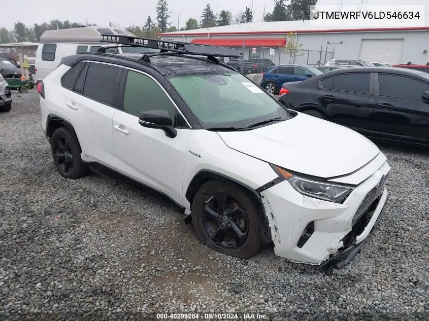 2020 Toyota Rav4 Hybrid Xse VIN: JTMEWRFV6LD546634 Lot: 40599275