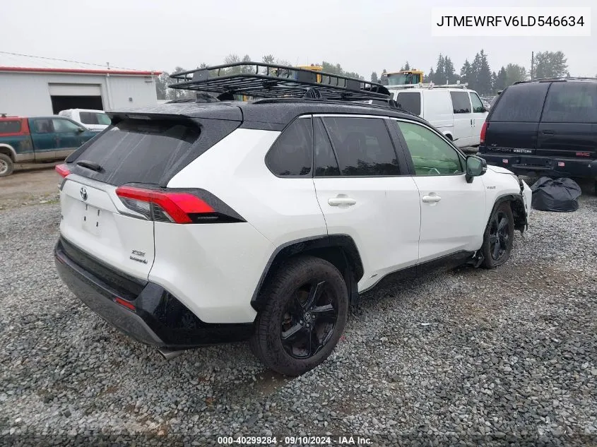 2020 Toyota Rav4 Hybrid Xse VIN: JTMEWRFV6LD546634 Lot: 40599275