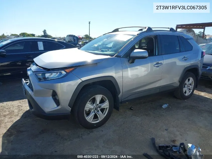 2020 Toyota Rav4 Xle VIN: 2T3W1RFV3LC067305 Lot: 40301223