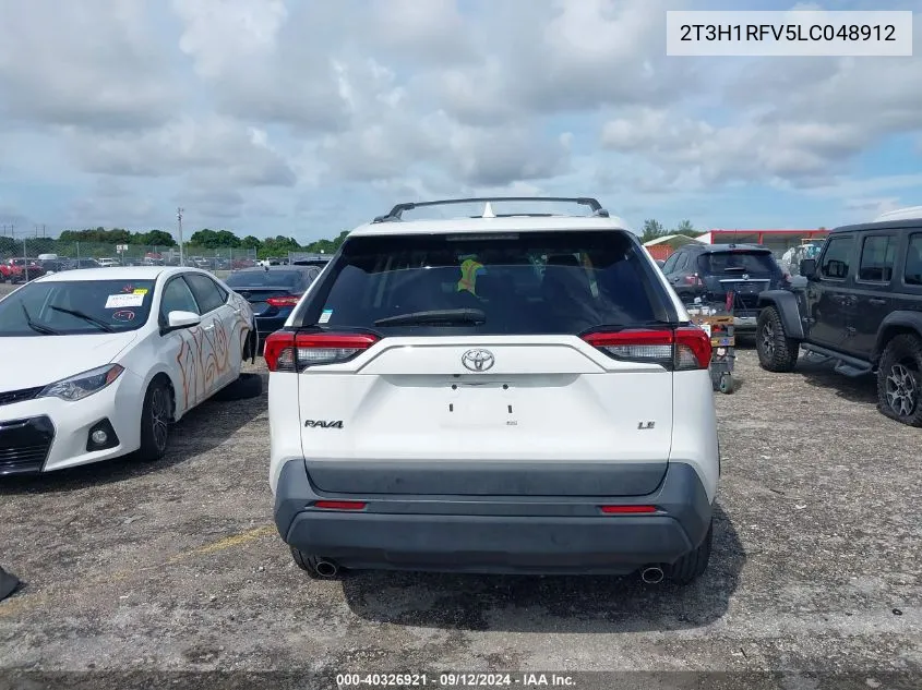 2020 Toyota Rav4 Le VIN: 2T3H1RFV5LC048912 Lot: 40326921