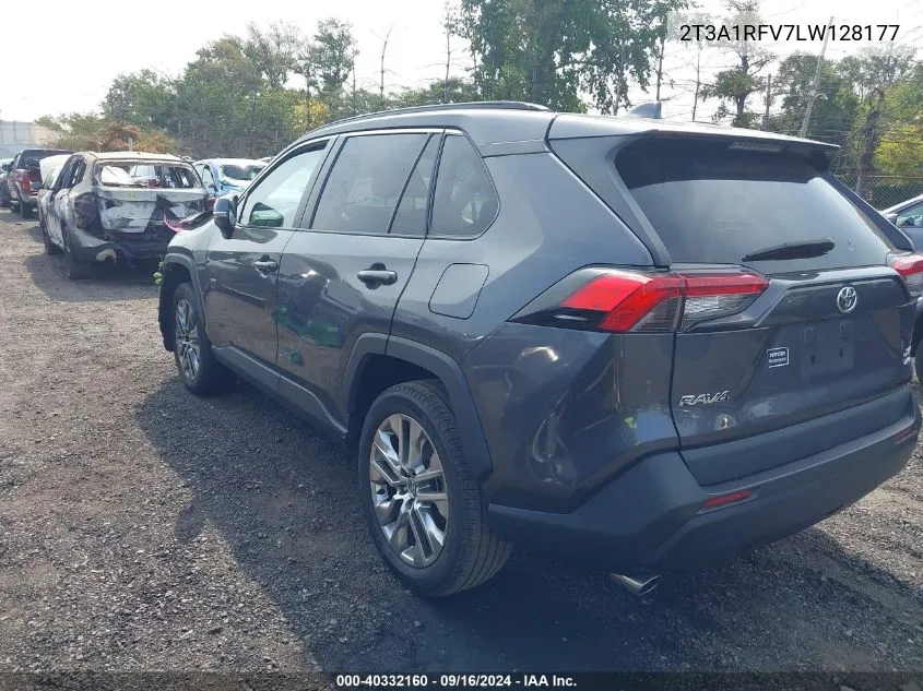 2020 Toyota Rav4 Xle Premium VIN: 2T3A1RFV7LW128177 Lot: 40332160