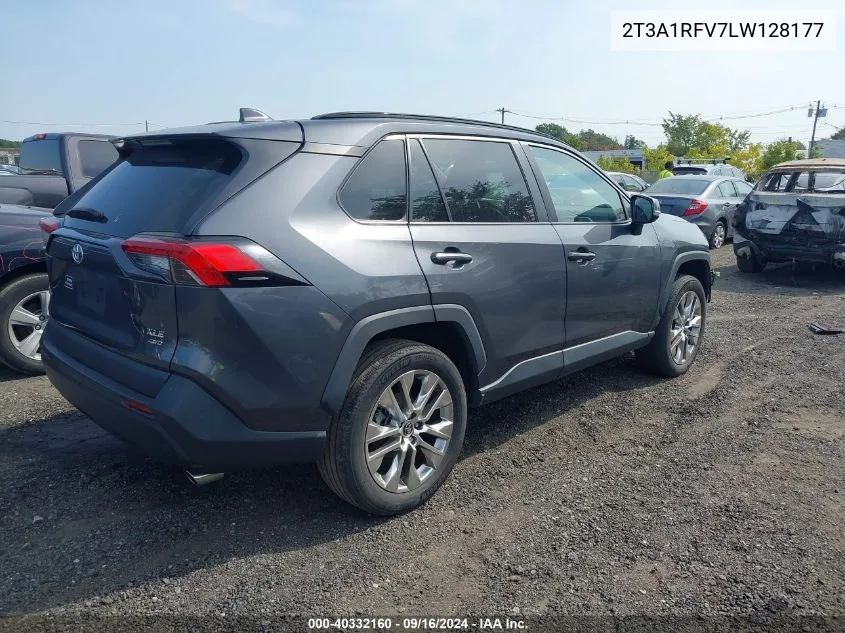 2020 Toyota Rav4 Xle Premium VIN: 2T3A1RFV7LW128177 Lot: 40332160