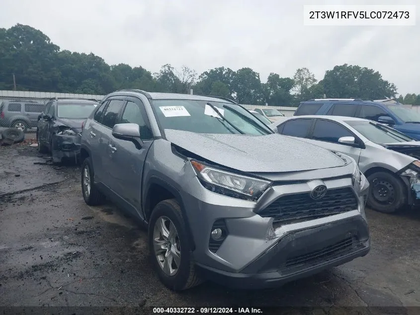 2020 Toyota Rav4 Xle/Xle Premium VIN: 2T3W1RFV5LC072473 Lot: 40332722