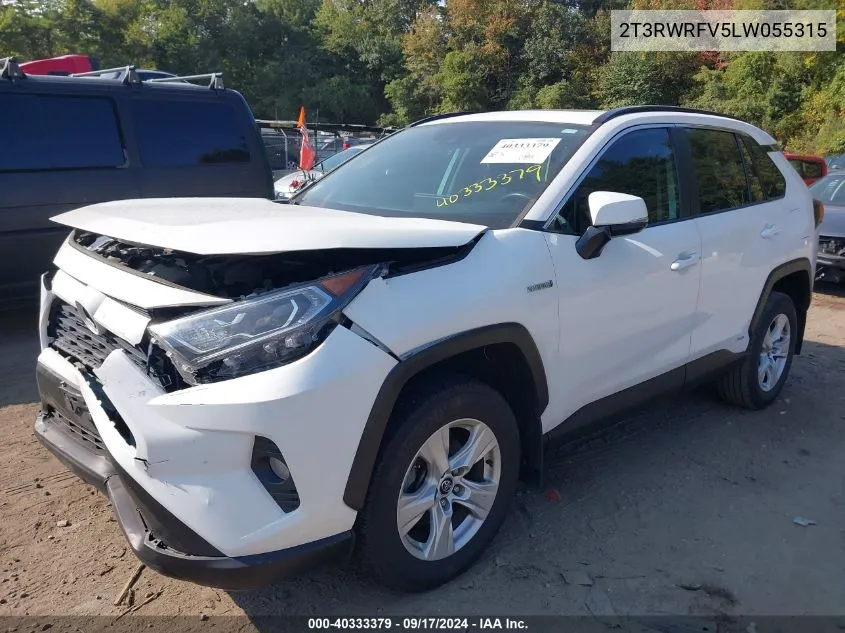 2020 Toyota Rav4 Hybrid Xle/Xse VIN: 2T3RWRFV5LW055315 Lot: 40333379