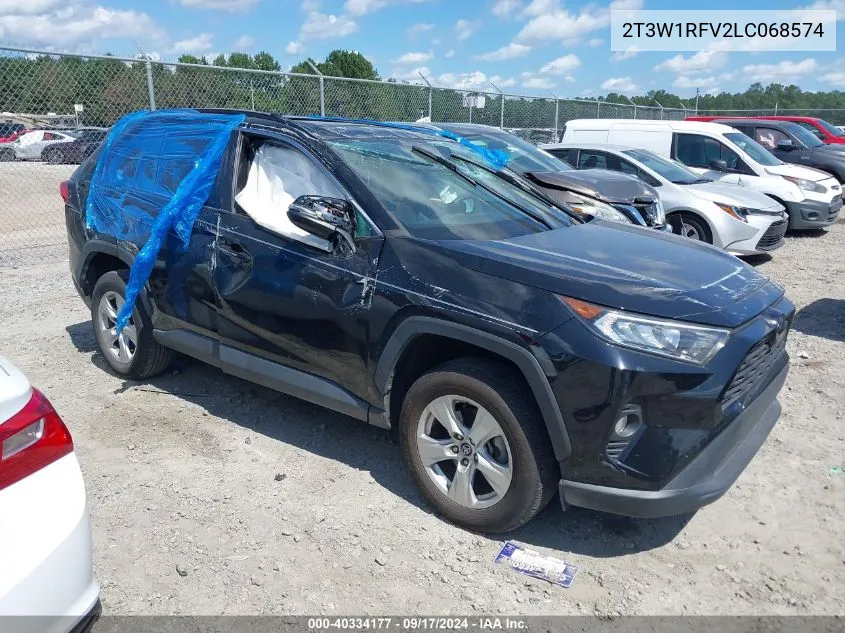 2020 Toyota Rav4 Xle VIN: 2T3W1RFV2LC068574 Lot: 40334177