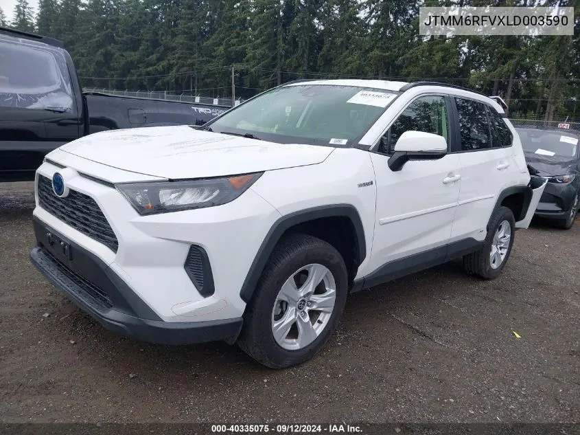 2020 Toyota Rav4 Le VIN: JTMM6RFVXLD003590 Lot: 40335075