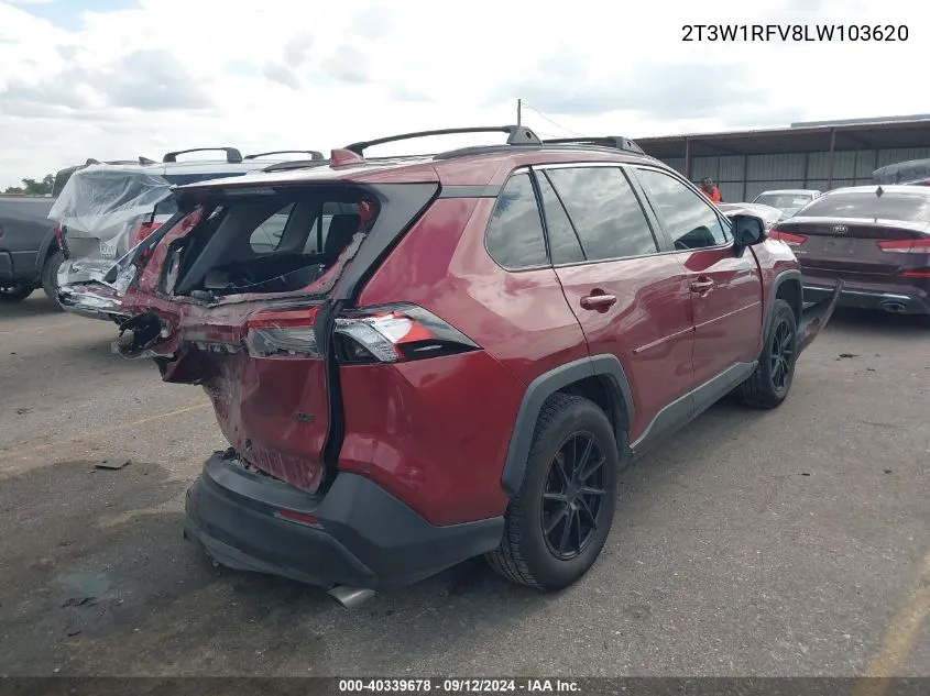 2020 Toyota Rav4 Xle VIN: 2T3W1RFV8LW103620 Lot: 40339678