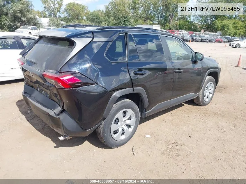 2020 Toyota Rav4 Le VIN: 2T3H1RFV7LW095485 Lot: 40339957