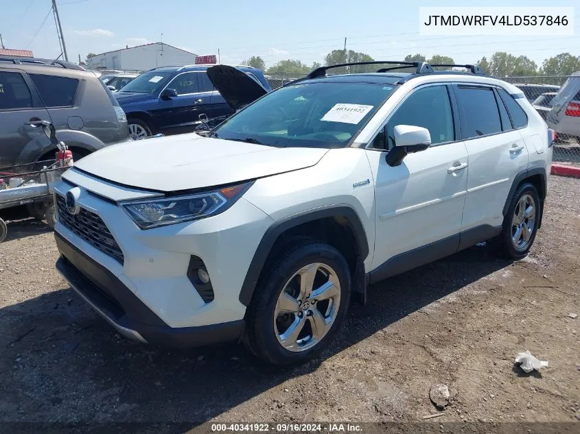 2020 Toyota Rav4 Hybrid Limited VIN: JTMDWRFV4LD537846 Lot: 40341922