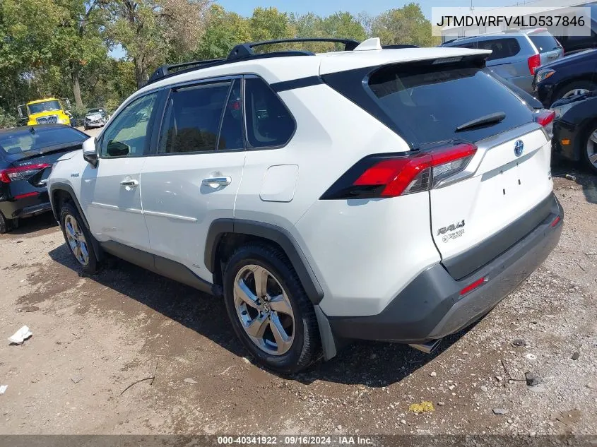 2020 Toyota Rav4 Hybrid Limited VIN: JTMDWRFV4LD537846 Lot: 40341922