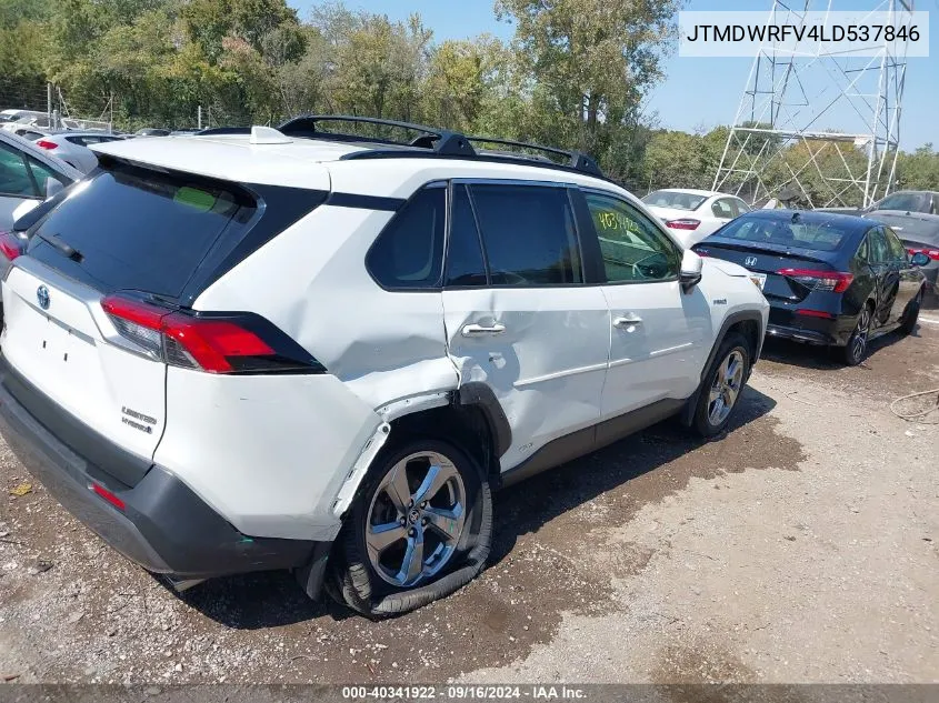 2020 Toyota Rav4 Hybrid Limited VIN: JTMDWRFV4LD537846 Lot: 40341922