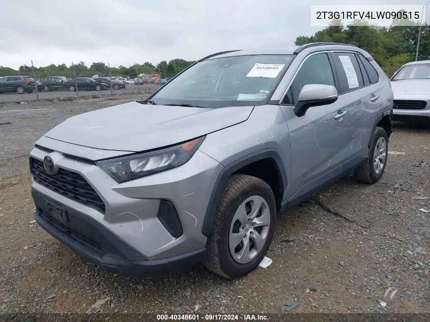 2020 Toyota Rav4 Le VIN: 2T3G1RFV4LW090515 Lot: 40348601