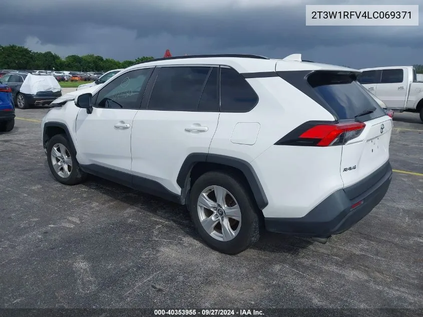 2020 Toyota Rav4 Xle VIN: 2T3W1RFV4LC069371 Lot: 40353955