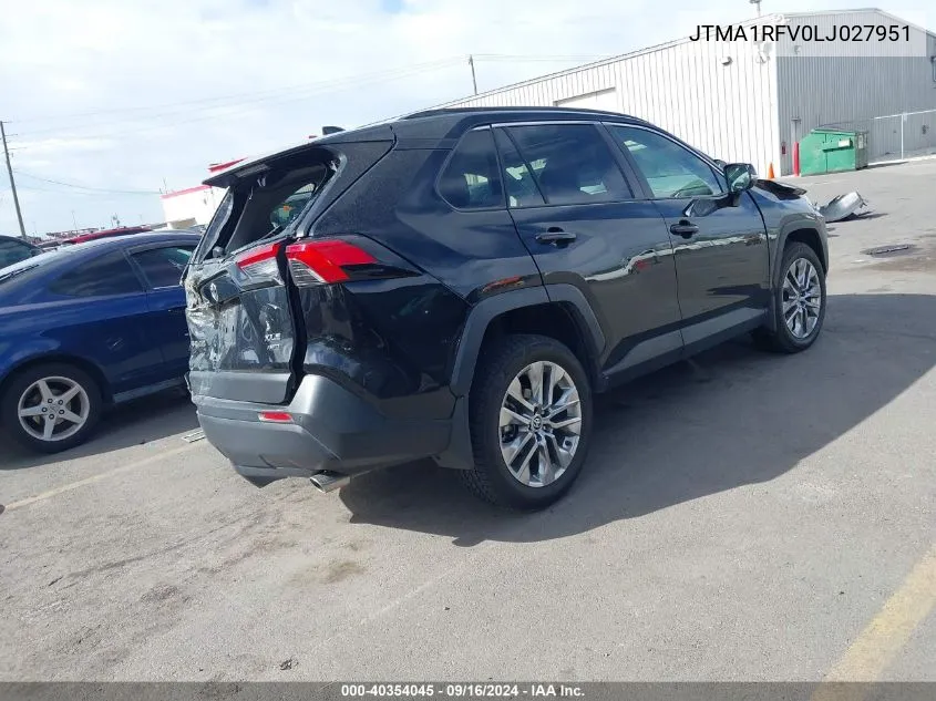 JTMA1RFV0LJ027951 2020 Toyota Rav4 Xle Premium