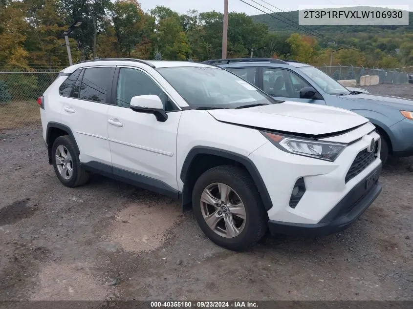 2020 Toyota Rav4 Xle VIN: 2T3P1RFVXLW106930 Lot: 40355180