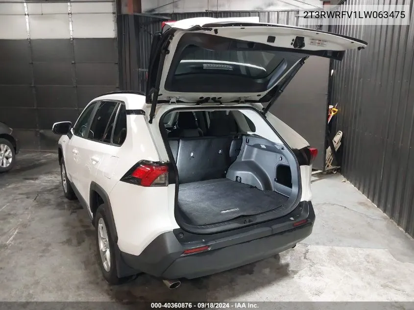 2020 Toyota Rav4 Hybrid Xle VIN: 2T3RWRFV1LW063475 Lot: 40360876