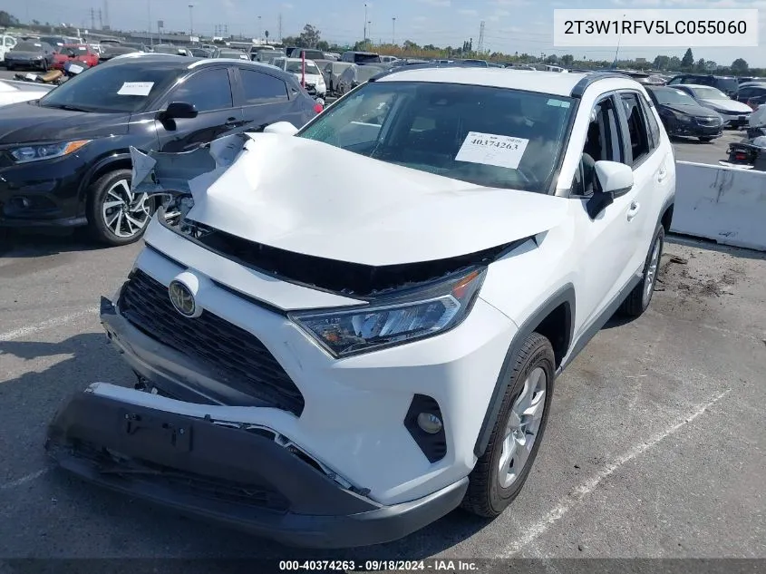 2020 Toyota Rav4 Xle/Xle Premium VIN: 2T3W1RFV5LC055060 Lot: 40374263