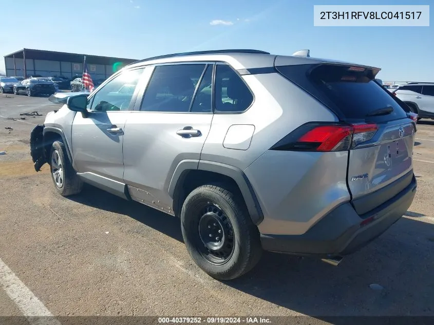 2020 Toyota Rav4 Le VIN: 2T3H1RFV8LC041517 Lot: 40379252