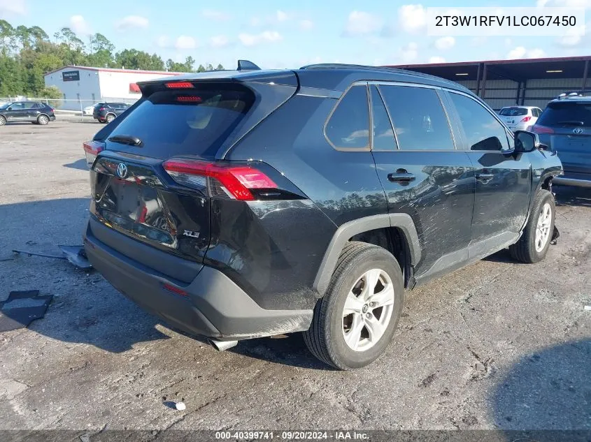 2020 Toyota Rav4 Xle VIN: 2T3W1RFV1LC067450 Lot: 40399741