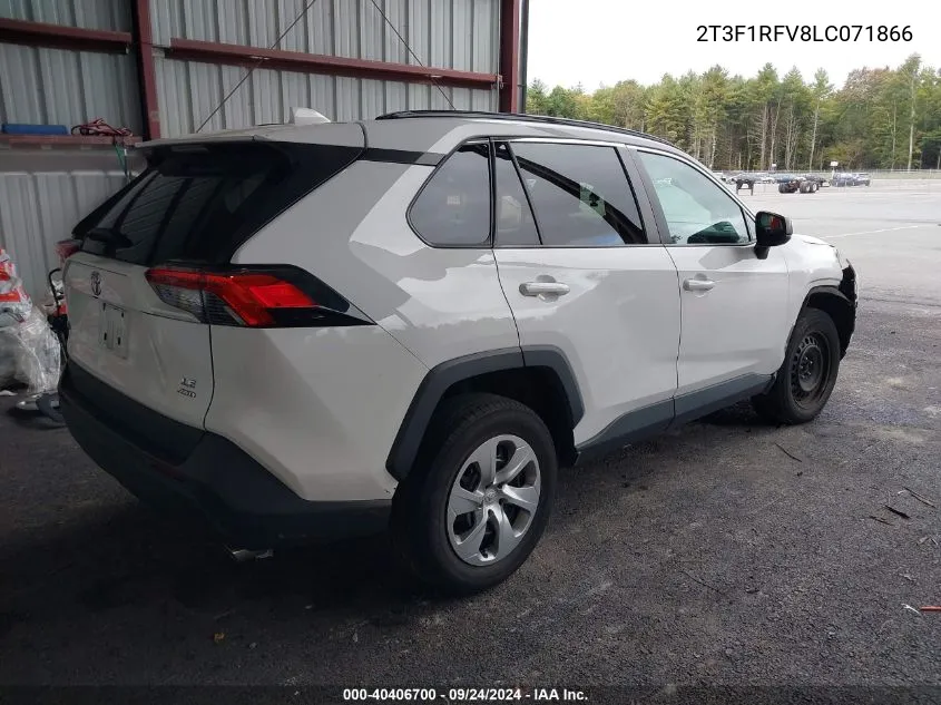 2020 Toyota Rav4 Le VIN: 2T3F1RFV8LC071866 Lot: 40406700