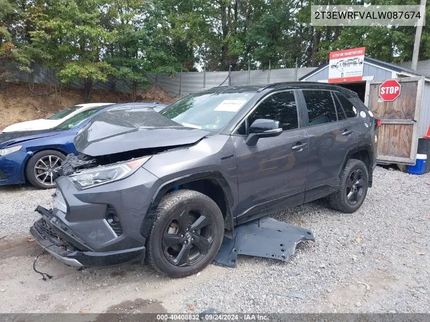 2020 Toyota Rav4 Xse VIN: 2T3EWRFVALW087674 Lot: 40408832