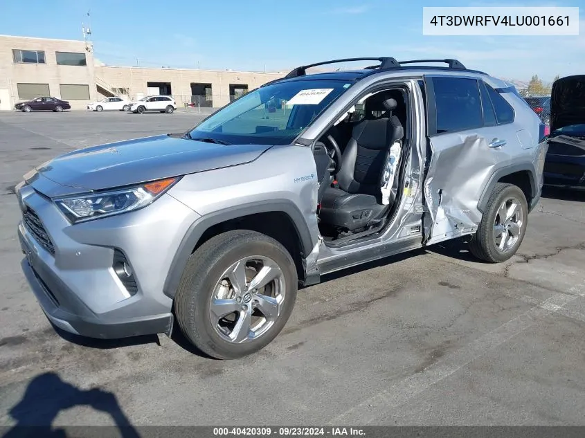 4T3DWRFV4LU001661 2020 Toyota Rav4 Hybrid Limited