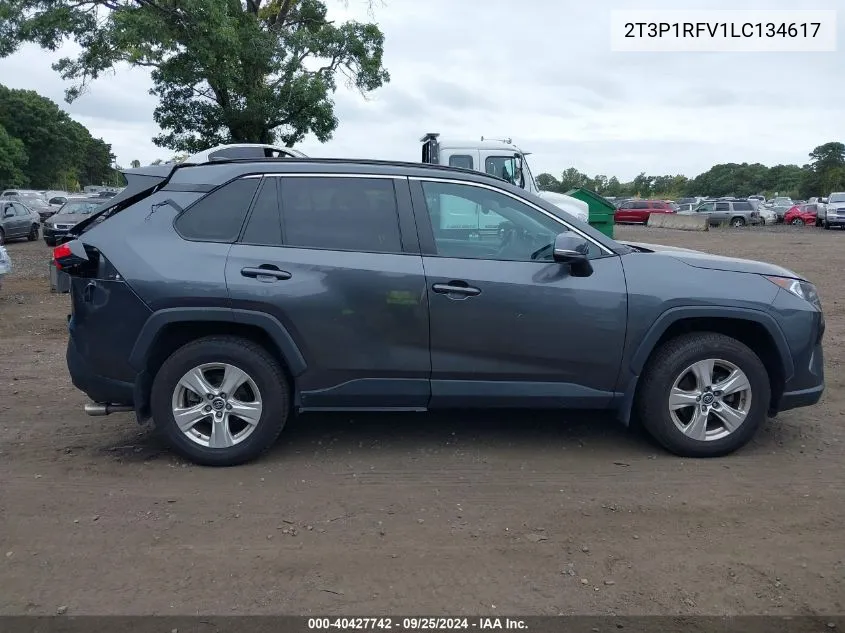 2020 Toyota Rav4 Xle VIN: 2T3P1RFV1LC134617 Lot: 40427742