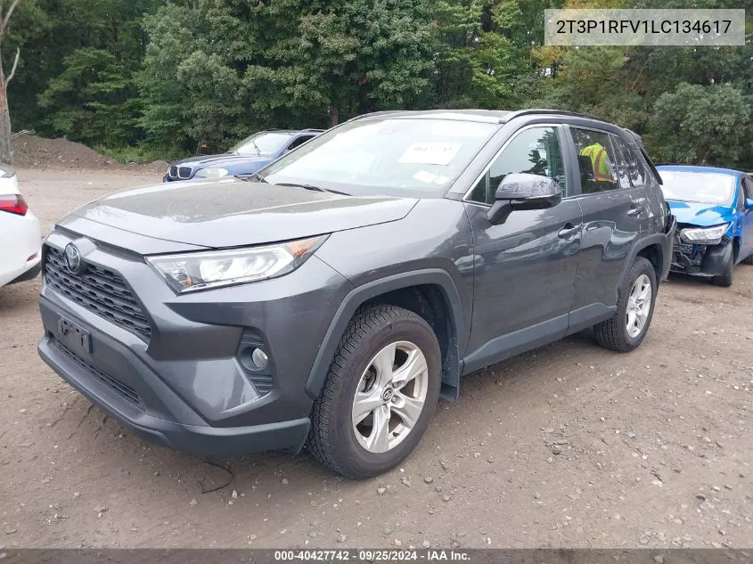 2020 Toyota Rav4 Xle VIN: 2T3P1RFV1LC134617 Lot: 40427742