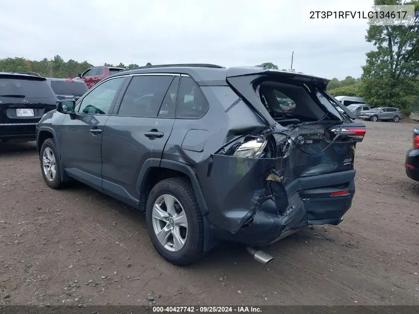 2020 Toyota Rav4 Xle VIN: 2T3P1RFV1LC134617 Lot: 40427742