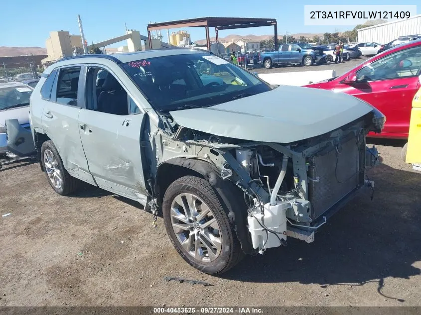 2020 Toyota Rav4 Xle Premium VIN: 2T3A1RFV0LW121409 Lot: 40453625